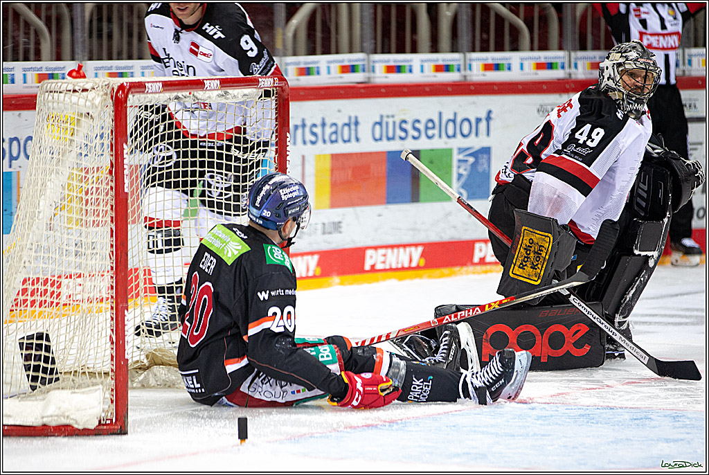 PENNY DEL; Duesseldorfer EG- Koelner Haie; Duesseldorf, 23.01.2022